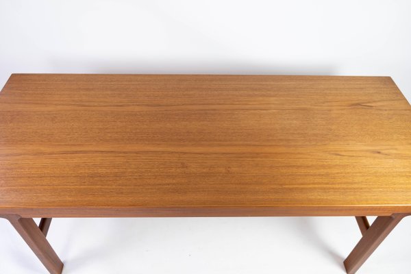 Danish Coffee Table in Teak with Extension Plate, 1960s-UY-952730