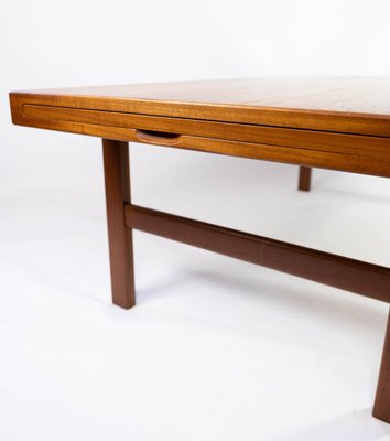 Danish Coffee Table in Teak with Extension Plate, 1960s-UY-952730