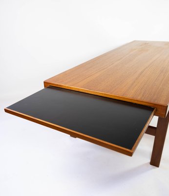 Danish Coffee Table in Teak with Extension Plate, 1960s-UY-952730