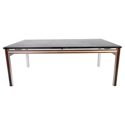 Danish Coffee Table with Black Plate and Rosewood Frame-UY-942380