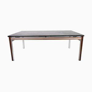 Danish Coffee Table with Black Plate and Rosewood Frame-UY-942380