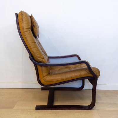 Danish Colored Leather Armchair, 1970s-CQZ-1273541