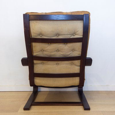 Danish Colored Leather Armchair, 1970s-CQZ-1273541