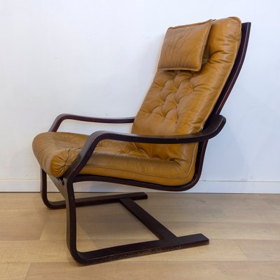 Danish Colored Leather Armchair, 1970s-CQZ-1273541