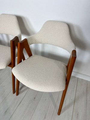 Danish Compass Dining Chairs in Teak by Kai Kristiansen for Sva Møbler, 1950s, Set of 6-XCQ-2022953