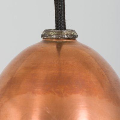 Danish Cone Shaped Pendant Lamp in Copper, 1950s-UE-1345177