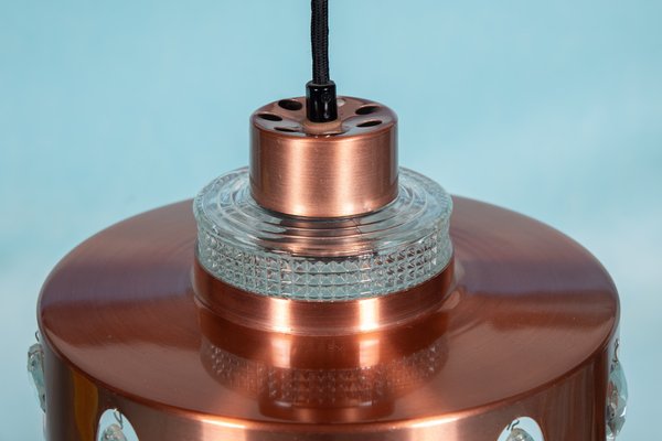 Danish Copper Hanging Lamp, 1960s-HGA-1812860