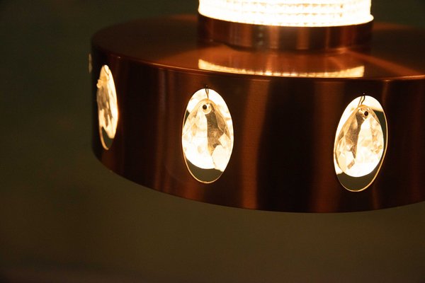 Danish Copper Hanging Lamp, 1960s-HGA-1812860