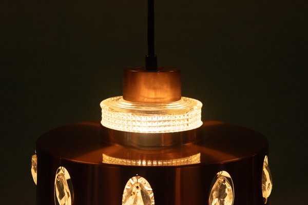 Danish Copper Hanging Lamp, 1960s-HGA-1812860