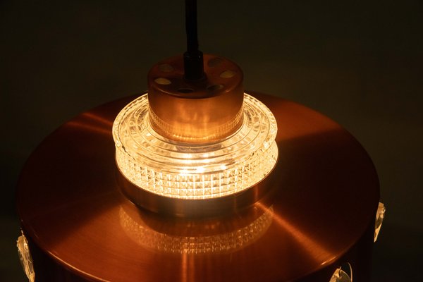 Danish Copper Hanging Lamp, 1960s-HGA-1812860