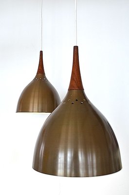 Danish Copper Pendant Lamp in the style of Fog & Mørup, 1960s-OV-831574