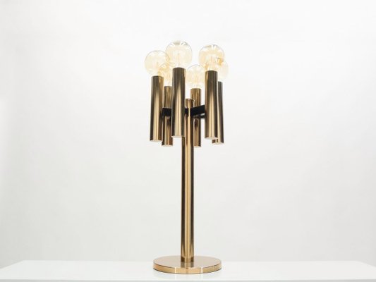 Danish Copper Table Lamp by Jo Hammerborg for Fog & Mørup, 1960s-YJA-769700