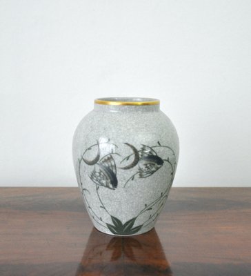 Danish Crackle Glaze Porcelain Vase-HPQ-1191464