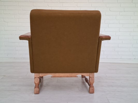 Danish Design Oak Wood Wool Armchairs, 1970s, Set of 2-TMW-1123314