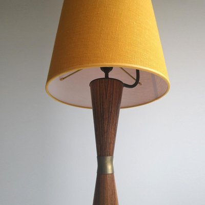 Danish Diabolo Floor Lamp with Upholstered Lampshade, 1960s-VDW-902892