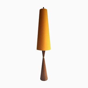 Danish Diabolo Floor Lamp with Upholstered Lampshade, 1960s-VDW-902892