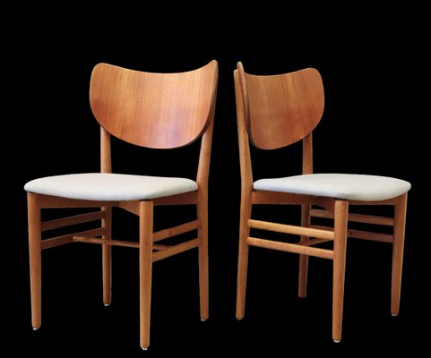 Danish Dining Chair in Teak and Oak by Nils & Eva Koppel for Slagelse Møbelværk, 1950s-BPJ-1424956