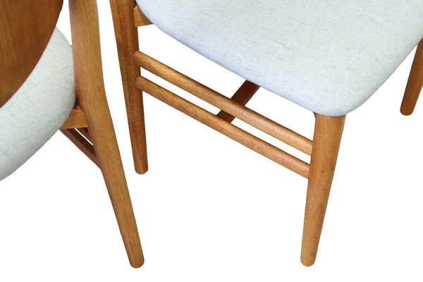 Danish Dining Chair in Teak and Oak by Nils & Eva Koppel for Slagelse Møbelværk, 1950s-BPJ-1424956