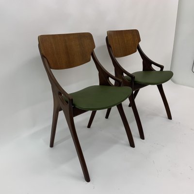 Danish Dining Chairs by Arne Hovmand Olsen, 1950s, Set of 3-BGP-1233943