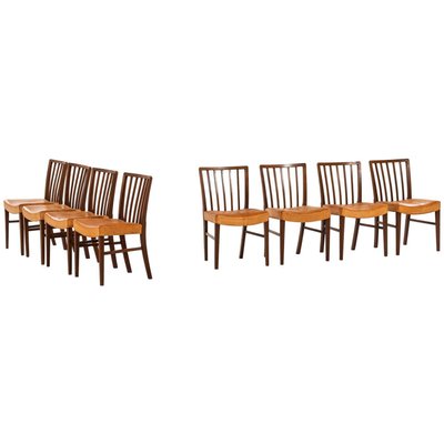 Danish Dining Chairs by Frits Henningsen, 1940s, Set of 8-SC-777262