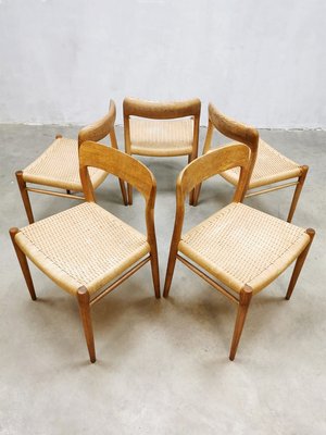 Danish Dining Chairs by Niels Otto (N. O.) Møller, Set of 5-BW-1259940