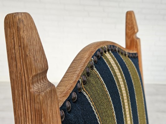 Danish Dining Chairs in Furniture Wool, 1970s, Set of 6-TMW-1763354