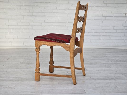 Danish Dining Chairs in Furniture Wool, 1970s, Set of 6-TMW-1763353