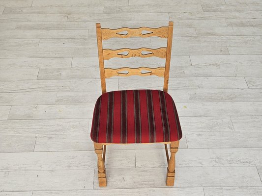 Danish Dining Chairs in Furniture Wool, 1970s, Set of 6-TMW-1763353