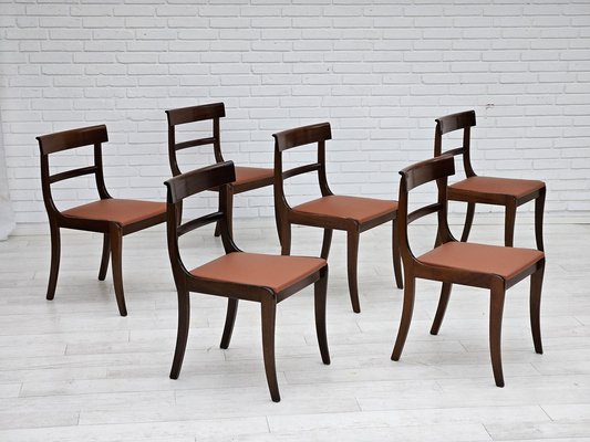 Danish Dining Chairs in Teak and Leather from Ørum Møbelfabrik, 1960s-1970s, Set of 6-TMW-1783598