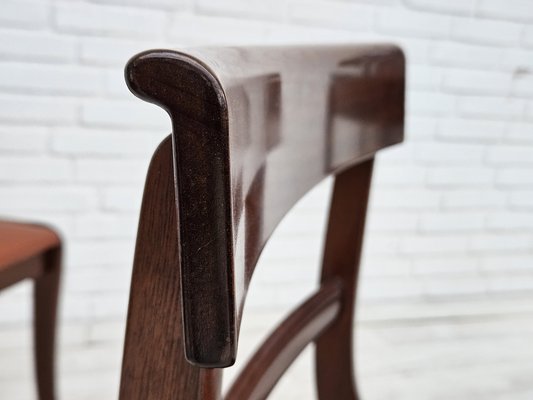 Danish Dining Chairs in Teak and Leather from Ørum Møbelfabrik, 1960s-1970s, Set of 6-TMW-1783598