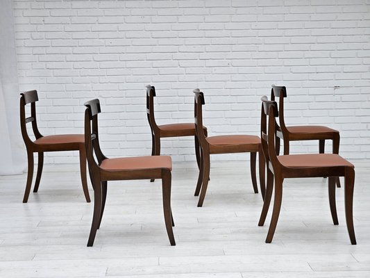 Danish Dining Chairs in Teak and Leather from Ørum Møbelfabrik, 1960s-1970s, Set of 6-TMW-1783598