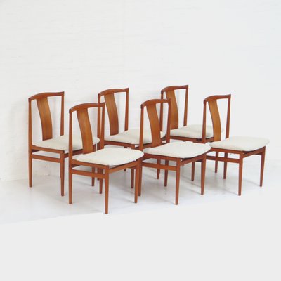 Danish Dining Chairs in Teak by Henning Sørensen, Set of 6-UBE-1335567