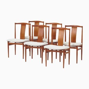 Danish Dining Chairs in Teak by Henning Sørensen, Set of 6-UBE-1335567