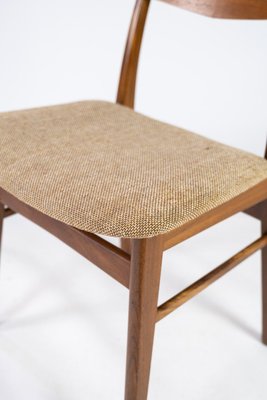 Danish Dining Room Chair in Teak and Light Fabric, 1960s-UY-942379