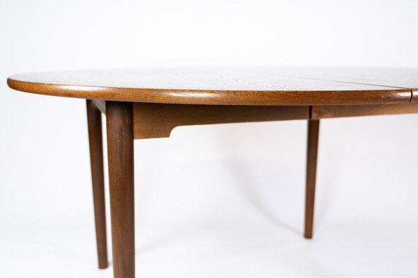 Danish Dining Table in Dark Oak, 1960s-UY-884675