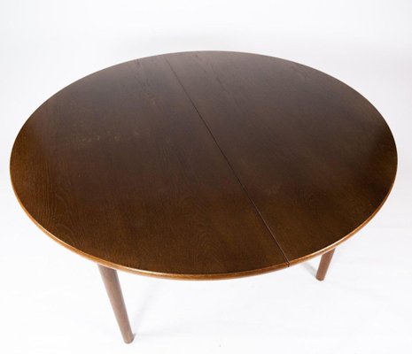 Danish Dining Table in Dark Oak, 1960s-UY-884675