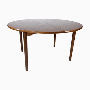 Danish Dining Table in Dark Oak, 1960s-UY-884675