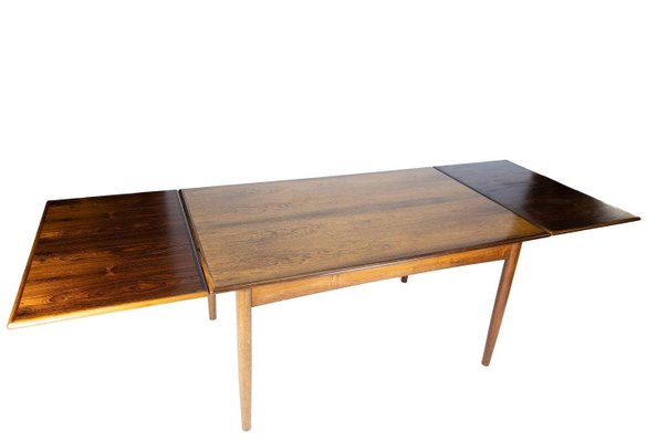 Danish Dining Table in Rosewood with Extensions, 1960s-UY-942390