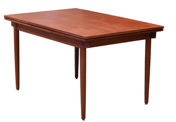 Danish Dining Table in Teak with Double Pull-Out Tops, 1960s-BPJ-1789284