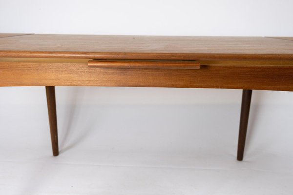 Danish Dining Table in Teak with Extensions, 1960s-UY-852219