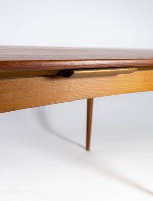 Danish Dining Table in Teak with Extensions and Legs in Oak, 1960s-UY-951523