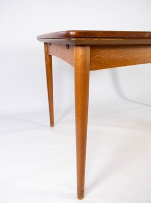 Danish Dining Table in Teak with Extensions and Legs in Oak, 1960s-UY-951523