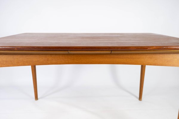 Danish Dining Table in Teak with Extensions and Legs in Oak, 1960s-UY-951523