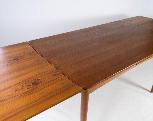 Danish Dining Table in Teak with Extensions and Legs in Oak, 1960s-UY-951523