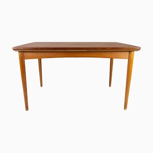 Danish Dining Table in Teak with Extensions and Legs in Oak, 1960s-UY-951523