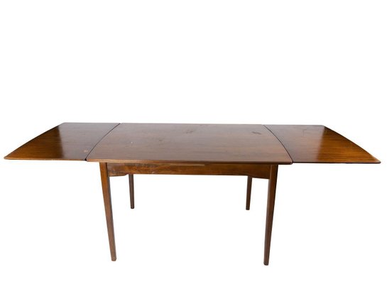 Danish Dining Table in Walnut with Extension, 1960s-UY-852220