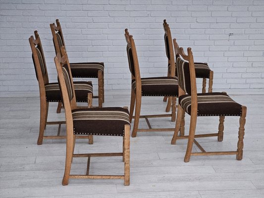 Danish Dinning Chairs in Oak, 1970s, Set of 6-TMW-1767936