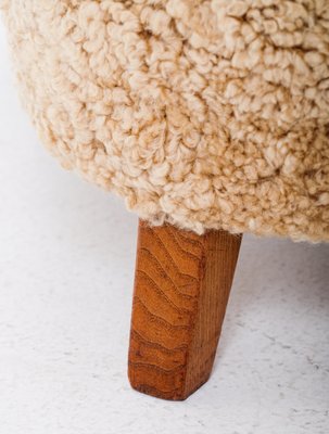 Danish Easy Chair in Sheepskin, 1940s-QU-1717455