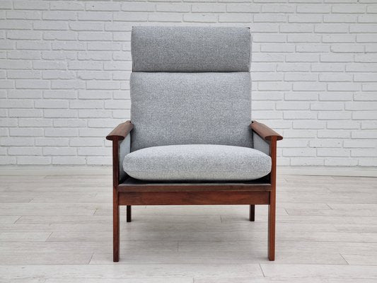 Danish Exotic Wood Model Capella Armchair by Illum Wikkelsø for Niels Eilersen, 1970s-TMW-1282942