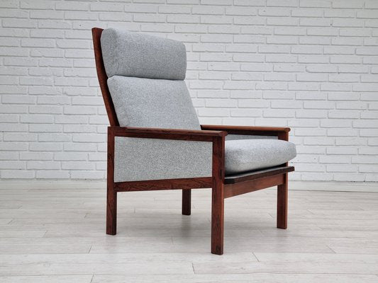 Danish Exotic Wood Model Capella Armchair by Illum Wikkelsø for Niels Eilersen, 1970s-TMW-1282942